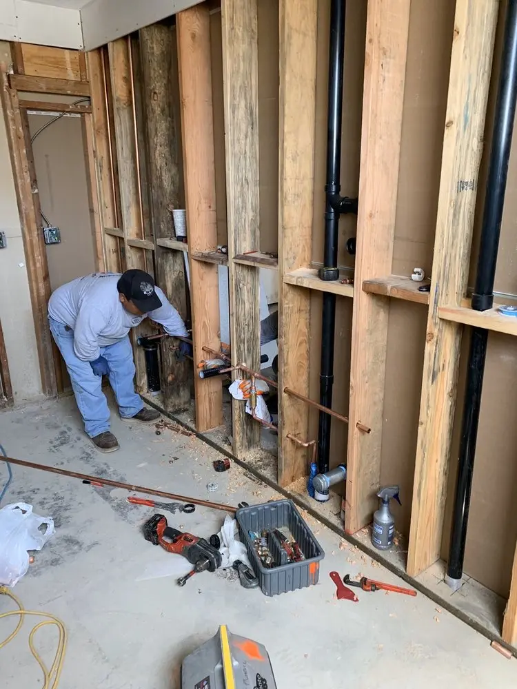 Commercial rough-in plumbing for Water Heater Replacement in Winterville